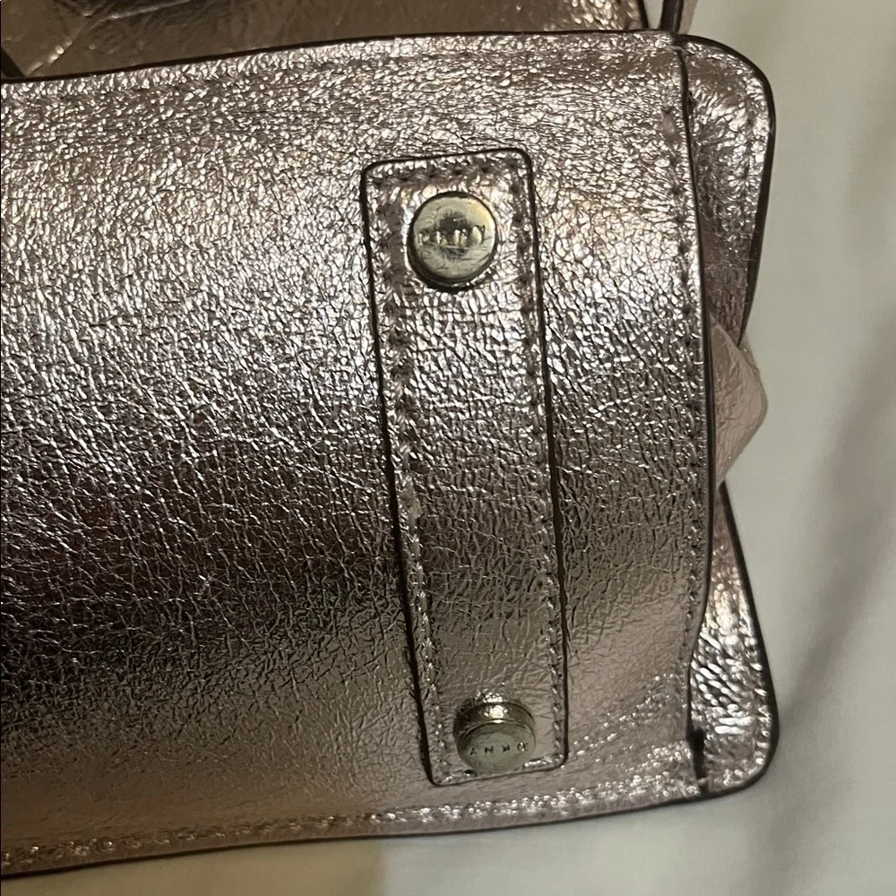 DKNY Shimmering Rose Gold Tote - Picture 8 of 8